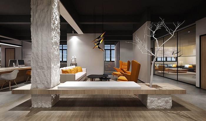 辦公室接待區(qū)裝修小技巧，打造人性化辦公空間(圖3)